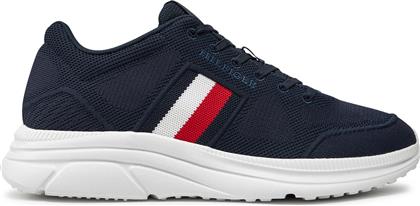 ΑΘΛΗΤΙΚΑ MODERN RUNNER KNIT EVO ESS FM0FM05245 ΣΚΟΥΡΟ ΜΠΛΕ TOMMY HILFIGER