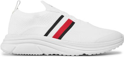 ΑΘΛΗΤΙΚΑ MODERN RUNNER KNIT STRIPES ESS FM0FM04798 ΛΕΥΚΟ TOMMY HILFIGER