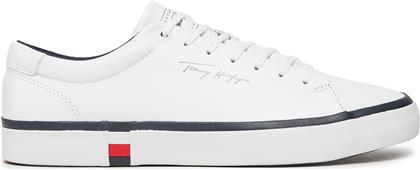 ΑΘΛΗΤΙΚΑ MODERN VULC CORPORATE LEATHER FM0FM04922 ΛΕΥΚΟ TOMMY HILFIGER