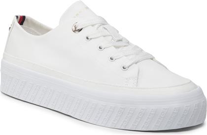 ΑΘΛΗΤΙΚΑ MONOCHROMATIC VULC SNEAKER FW0FW06460 ΛΕΥΚΟ TOMMY HILFIGER