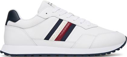 ΑΘΛΗΤΙΚΑ NEW RUNNER EVA STRIPES FM0FM05637 ΛΕΥΚΟ TOMMY HILFIGER
