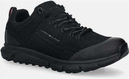 ΑΘΛΗΤΙΚΑ OUTDOOR RUNNER LOW WPM ΧΡΩΜΑ: ΜΑΥΡΟ, FM0FM05655 TOMMY HILFIGER