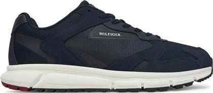 ΑΘΛΗΤΙΚΑ OUTDOOR RUNNER MIX FM0FM05574 ΣΚΟΥΡΟ ΜΠΛΕ TOMMY HILFIGER