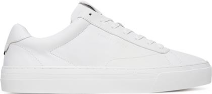 ΑΘΛΗΤΙΚΑ PREMIUM DRESS CUPSOLE FM0FM05572 ΛΕΥΚΟ TOMMY HILFIGER