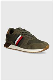 ΑΘΛΗΤΙΚΑ RUNNER EVO MIX BLOCK ΧΡΩΜΑ: ΠΡΑΣΙΝΟ, FM0FM05298 TOMMY HILFIGER