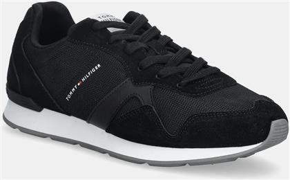 ΑΘΛΗΤΙΚΑ RUNNER ICON MIX ΧΡΩΜΑ: ΜΑΥΡΟ, FM0FM05679 TOMMY HILFIGER