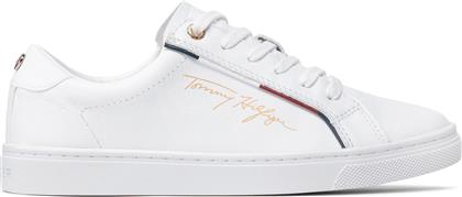 ΑΘΛΗΤΙΚΑ SIGNATURE SNEAKER FW0FW06322 ΛΕΥΚΟ TOMMY HILFIGER