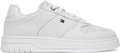ΑΘΛΗΤΙΚΑ SPORTY CUPSOLE FW0FW08795 ΛΕΥΚΟ TOMMY HILFIGER