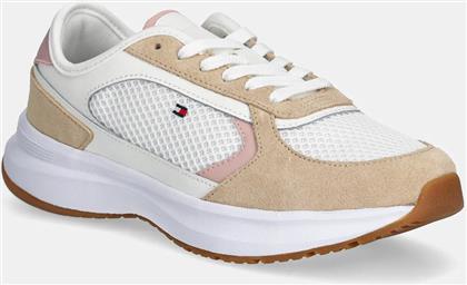 ΑΘΛΗΤΙΚΑ SPORTY RUNNER ΧΡΩΜΑ: ΜΠΕΖ, FW0FW08644 TOMMY HILFIGER