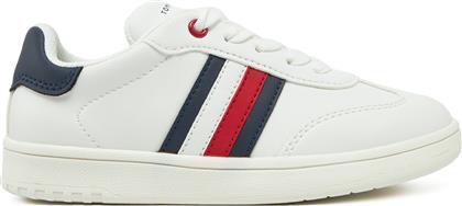 ΑΘΛΗΤΙΚΑ STRIPE LOW CUT LACE-UP SNEAKER T3X9-33850-1355 M ΛΕΥΚΟ TOMMY HILFIGER από το EPAPOUTSIA