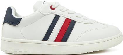 ΑΘΛΗΤΙΚΑ STRIPE LOW CUT LACE-UP SNEAKER T3X9-33850-1355 M ΛΕΥΚΟ TOMMY HILFIGER