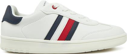 ΑΘΛΗΤΙΚΑ STRIPE LOW CUT LACE-UP SNEAKER T3X9-33850-1355 S ΛΕΥΚΟ TOMMY HILFIGER