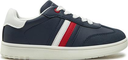 ΑΘΛΗΤΙΚΑ STRIPE LOW CUT LACE-UP SNEAKER T3X9-33851-1269 M ΣΚΟΥΡΟ ΜΠΛΕ TOMMY HILFIGER