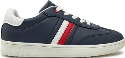 ΑΘΛΗΤΙΚΑ STRIPE LOW CUT LACE-UP SNEAKER T3X9-33851-1269 S ΣΚΟΥΡΟ ΜΠΛΕ TOMMY HILFIGER