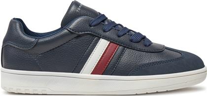 ΑΘΛΗΤΙΚΑ STRIPES LOW CUT LACE-UP SNEAKER T3X9-33645-1269 ΣΚΟΥΡΟ ΜΠΛΕ TOMMY HILFIGER