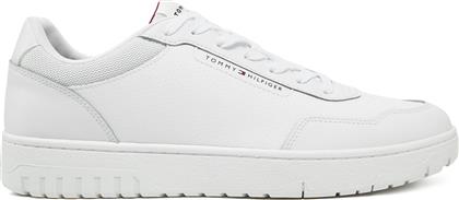 ΑΘΛΗΤΙΚΑ TH BASKET CORE LTH PINPERF FM0FM05466 ΛΕΥΚΟ TOMMY HILFIGER