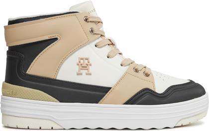 ΑΘΛΗΤΙΚΑ TH BASKET SNEAKER HI FW0FW07757 ΜΠΕΖ TOMMY HILFIGER