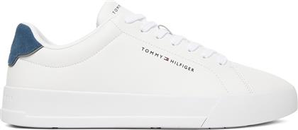 ΑΘΛΗΤΙΚΑ TH COURT LTH DETAIL ESS FM0FM05367 ΛΕΥΚΟ TOMMY HILFIGER