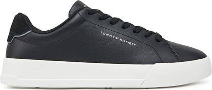 ΑΘΛΗΤΙΚΑ TH COURT LTH DETAIL ESS FM0FM05367 ΜΑΥΡΟ TOMMY HILFIGER