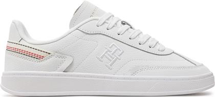 ΑΘΛΗΤΙΚΑ TH HERITAGE COURT SNEAKER STRPS FW0FW08284 ΛΕΥΚΟ TOMMY HILFIGER