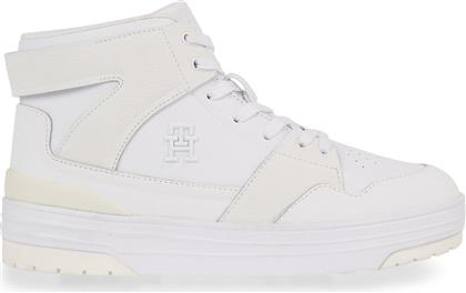 ΑΘΛΗΤΙΚΑ TH HI BASKET SNEAKER FW0FW07308 ΛΕΥΚΟ TOMMY HILFIGER