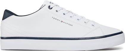 ΑΘΛΗΤΙΚΑ TH HI VULC CORE LOW LEATHER FM0FM05041 ΛΕΥΚΟ TOMMY HILFIGER