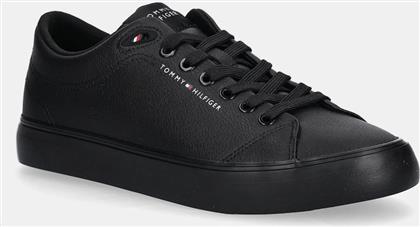 ΑΘΛΗΤΙΚΑ TH HI VULC CORE LOW LTH II ESS ΧΡΩΜΑ: ΜΑΥΡΟ, FM0FM05511 TOMMY HILFIGER
