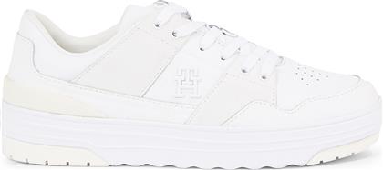 ΑΘΛΗΤΙΚΑ TH LO BASKET SNEAKER FW0FW07309 ΛΕΥΚΟ TOMMY HILFIGER