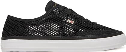 ΑΘΛΗΤΙΚΑ TH OPEN MESH VULC SNEAKER FW0FW08684 ΜΑΥΡΟ TOMMY HILFIGER