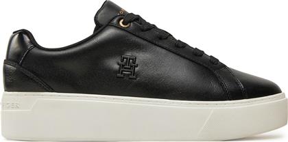 ΑΘΛΗΤΙΚΑ TH PLATFORM COURT SNEAKER FW0FW08614 ΜΑΥΡΟ TOMMY HILFIGER