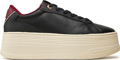 ΑΘΛΗΤΙΚΑ TH PLATFORM SNEAKER TRIANGLE FW0FW08115 ΜΑΥΡΟ TOMMY HILFIGER