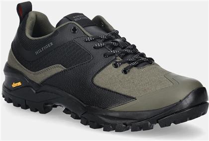 ΑΘΛΗΤΙΚΑ VIBRAM LOW RUNNER TECH ΧΡΩΜΑ: ΠΡΑΣΙΝΟ, FM0FM05657 TOMMY HILFIGER