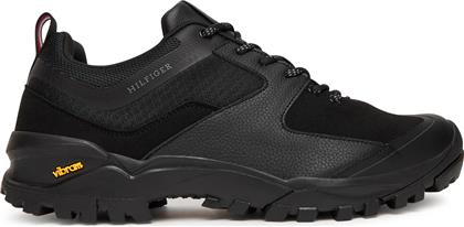 ΑΘΛΗΤΙΚΑ VIBRAM LOW RUNNER TECH FM0FM05657 ΜΑΥΡΟ TOMMY HILFIGER