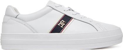 ΑΘΛΗΤΙΚΑ VULC WEBBING SNEAKER FW0FW08903 ΛΕΥΚΟ TOMMY HILFIGER