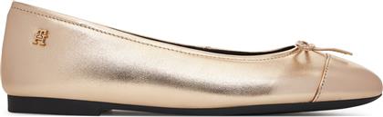 ΜΠΑΛΑΡΙΝΕΣ METALLIC TOE-CAP FW0FW08920 ΧΡΥΣΟ TOMMY HILFIGER