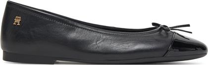 ΜΠΑΛΑΡΙΝΕΣ PATENT TOE-CAP FW0FW08830 ΜΑΥΡΟ TOMMY HILFIGER