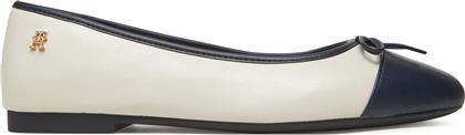 ΜΠΑΛΑΡΙΝΕΣ TOE CAP LEATHER BALLERINA FW0FW08759 ΜΠΕΖ TOMMY HILFIGER