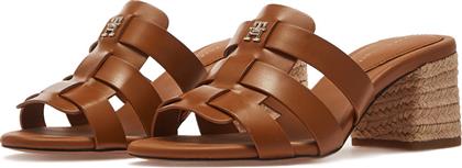 BLOCK MID HEEL LEATHER SANDAL FW0FW08049 - THGQS TOMMY HILFIGER