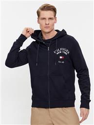 ΜΠΛΟΥΖΑ ARCHED VARSITY MW0MW33644 ΣΚΟΥΡΟ ΜΠΛΕ REGULAR FIT TOMMY HILFIGER