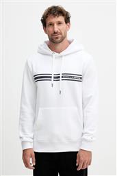 ΜΠΛΟΥΖΑ ΧΡΩΜΑ: ΑΣΠΡΟ, ΜΕ ΚΟΥΚΟΥΛΑ, MW0MW38332 TOMMY HILFIGER