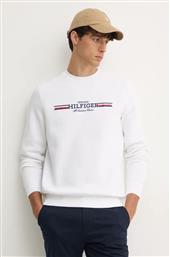 ΜΠΛΟΥΖΑ ΧΡΩΜΑ: ΑΣΠΡΟ, MW0MW35530 TOMMY HILFIGER