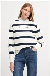 ΜΠΛΟΥΖΑ ΧΡΩΜΑ: ΑΣΠΡΟ, WW0WW45743 TOMMY HILFIGER
