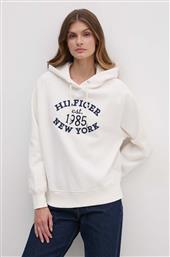 ΜΠΛΟΥΖΑ ΧΡΩΜΑ: ΜΠΕΖ, ΜΕ ΚΟΥΚΟΥΛΑ, WW0WW42098 TOMMY HILFIGER