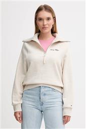 ΜΠΛΟΥΖΑ ΧΡΩΜΑ: ΜΠΕΖ, WW0WW46632 TOMMY HILFIGER