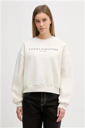 ΜΠΛΟΥΖΑ ΧΡΩΜΑ: ΜΠΕΖ, WW0WW47831 TOMMY HILFIGER
