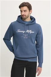 ΜΠΛΟΥΖΑ ΧΡΩΜΑ: ΜΠΛΕ, ΜΕ ΚΟΥΚΟΥΛΑ, MW0MW33631 TOMMY HILFIGER