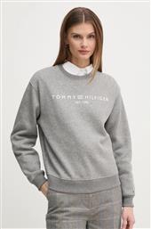 ΜΠΛΟΥΖΑ ΧΡΩΜΑ: ΓΚΡΙ, WW0WW39791 TOMMY HILFIGER