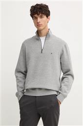 ΜΠΛΟΥΖΑ ΧΡΩΜΑ: ΓΚΡΙ, MW0MW37233 TOMMY HILFIGER