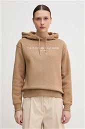 ΜΠΛΟΥΖΑ ΧΡΩΜΑ: ΚΑΦΕ, ΜΕ ΚΟΥΚΟΥΛΑ, WW0WW43598 TOMMY HILFIGER