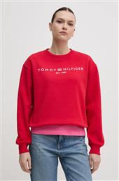 ΜΠΛΟΥΖΑ ΧΡΩΜΑ: ΚΟΚΚΙΝΟ, WW0WW39791 TOMMY HILFIGER